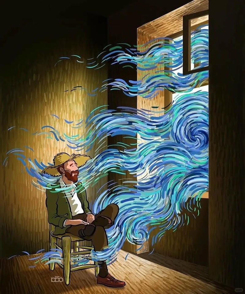 ảnh Van Gogh đầy màu sắc sống động