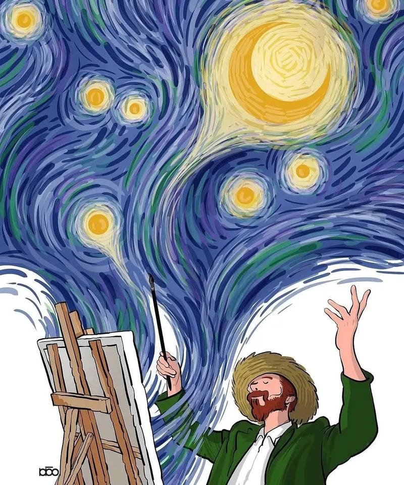 ảnh Van Gogh đẹp như bước ra tranh