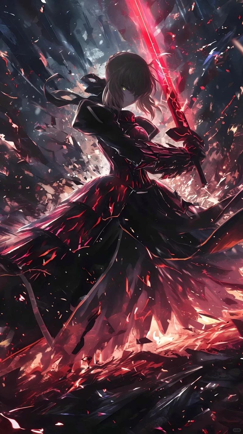 ảnh anime kiếm sĩ đầy khí chất