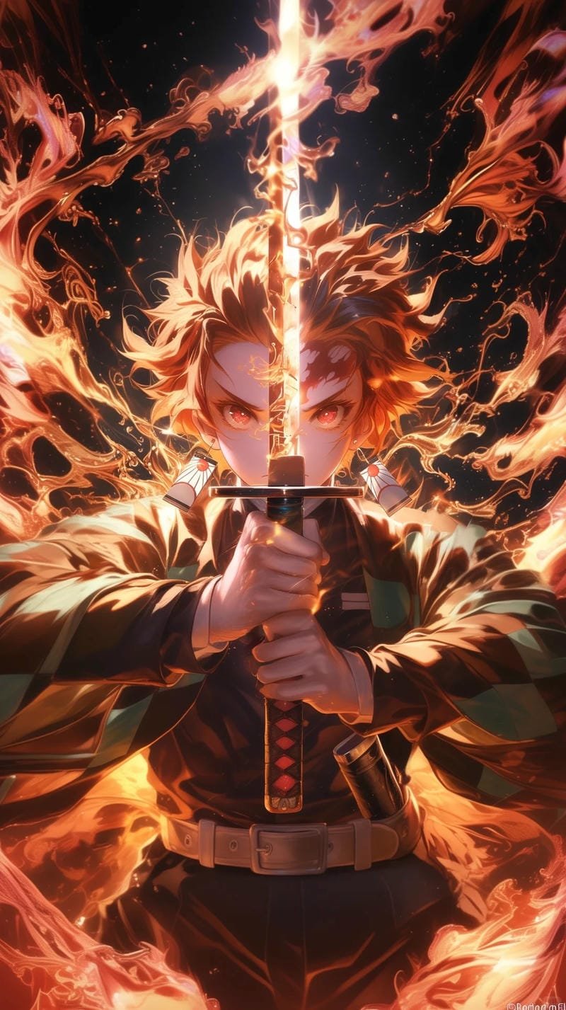 ảnh anime kiếm sĩ đầy sát khí