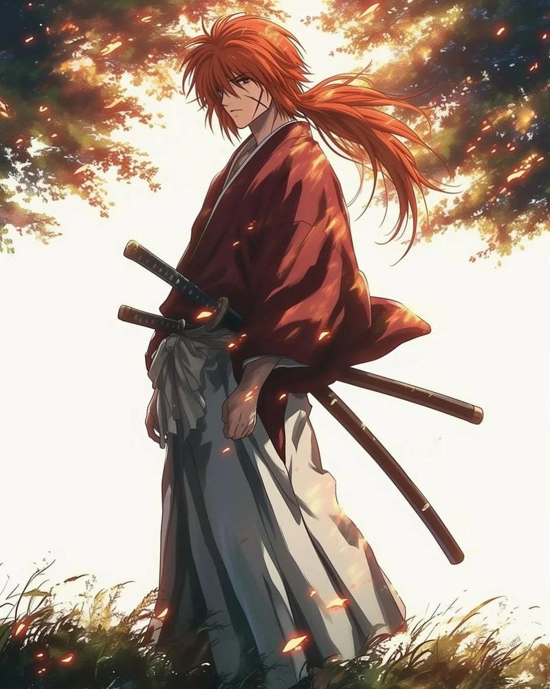 ảnh anime kiếm sĩ phong cách fantasy