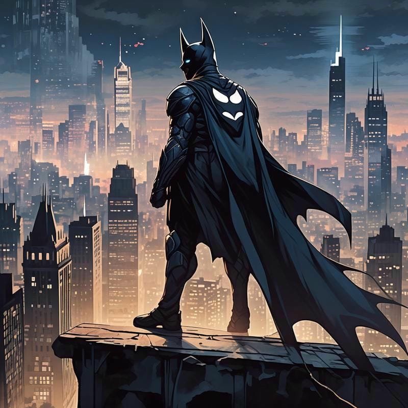 ảnh batman trong khung cảnh u tối
