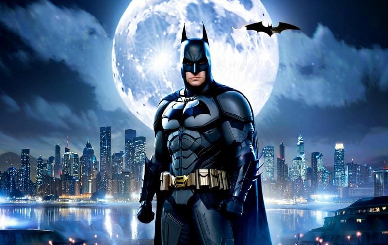 ảnh batman với biểu tượng nổi bật