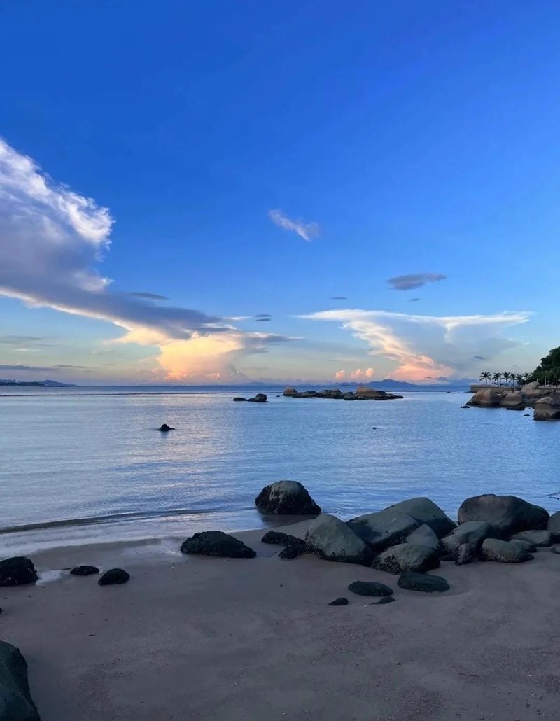 ảnh biển chiều tà đầy thơ mộng