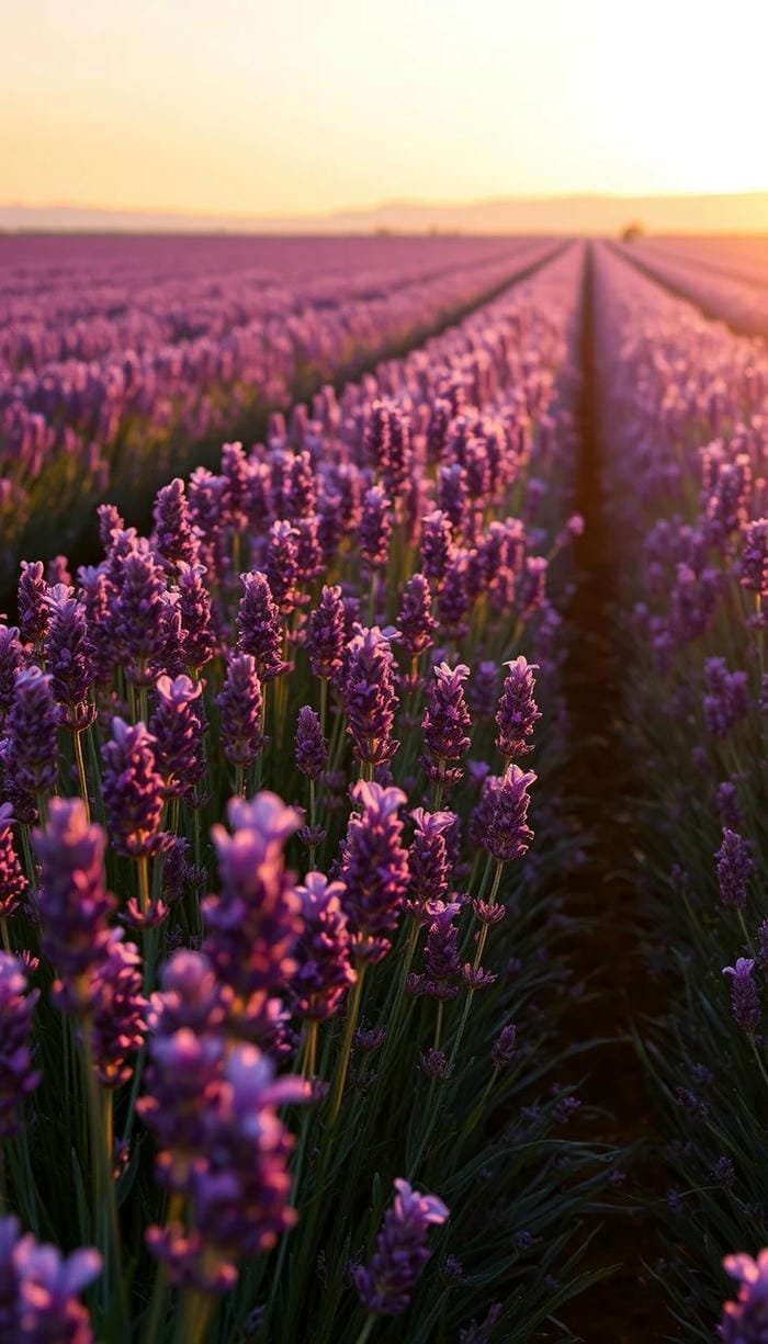 ảnh cánh đồng hoa lavender thơ mộng nhất