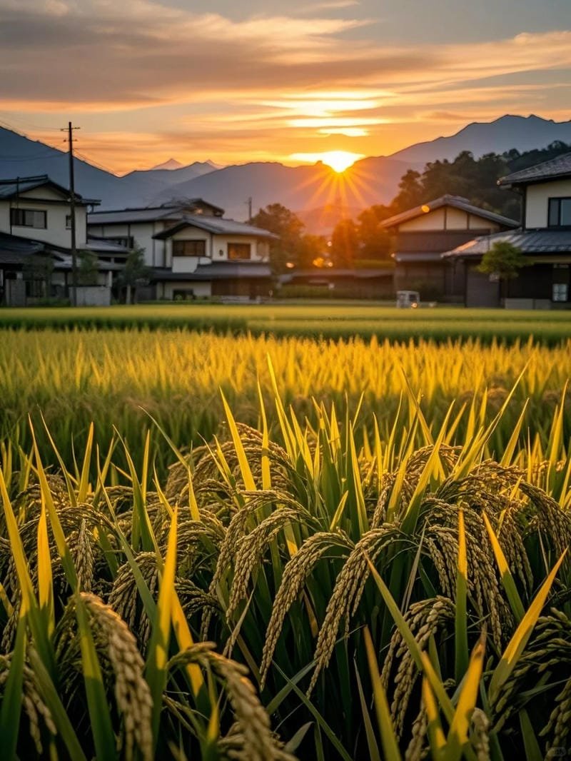 ảnh cánh đồng lúa chín vàng dịu dàng