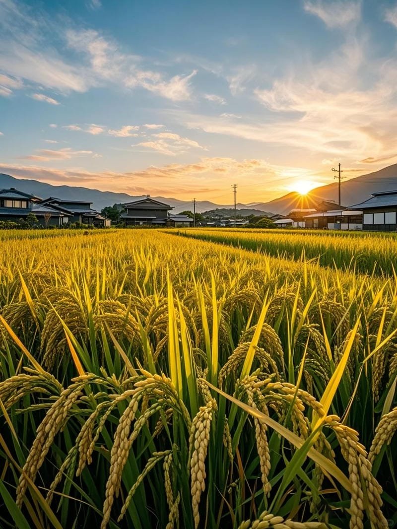 ảnh cánh đồng lúa chín vàng quyến rũ