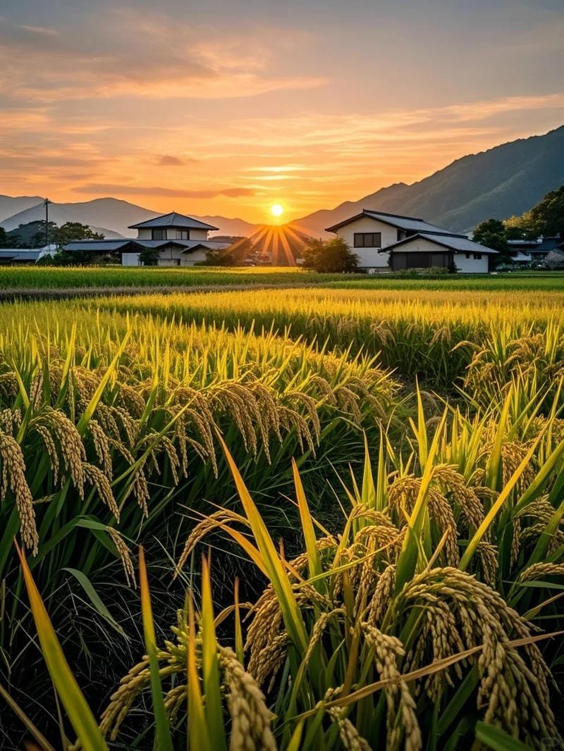 ảnh cánh đồng lúa chín vàng rộng lớn