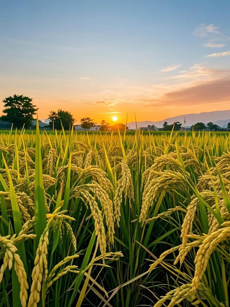ảnh cánh đồng lúa chín vàng xanh ngát