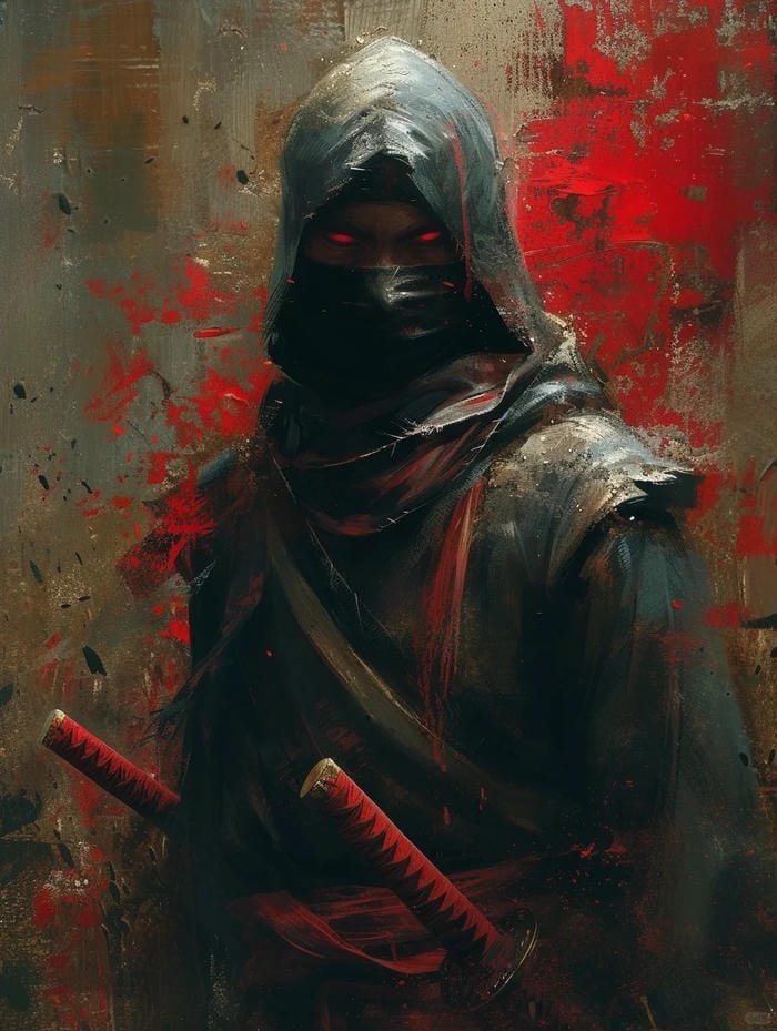 ảnh chiến binh ninja giữa chiến trường