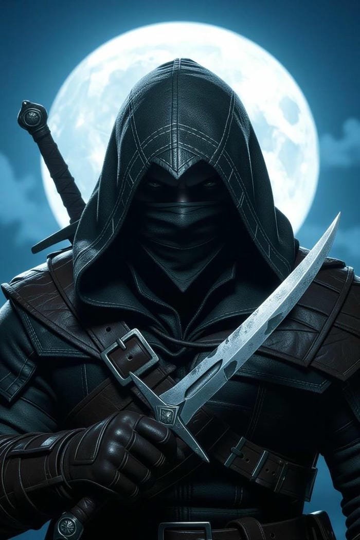 ảnh chiến binh ninja giữa màn đêm