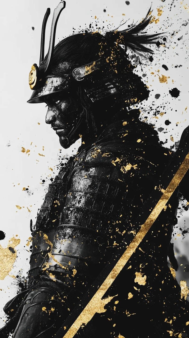 ảnh chiến binh samurai giữa thiên nhiên