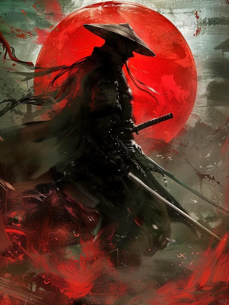 ảnh chiến binh samurai nghệ thuật