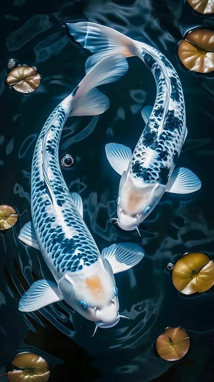 ảnh con cá koi nghệ thuật độc đáo