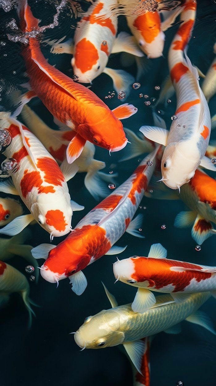 ảnh con cá koi phong thủy may mắn