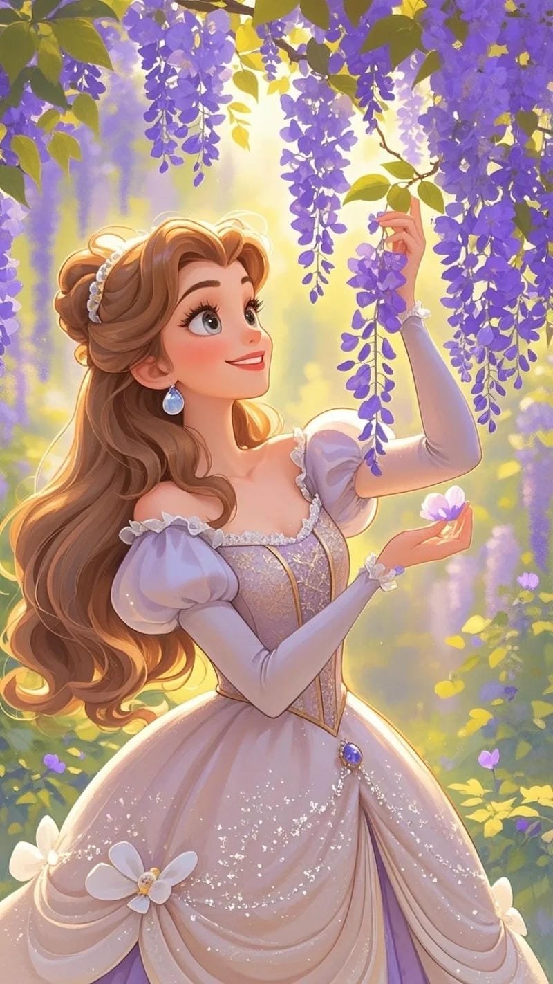 ảnh công chúa disney mang vẻ dịu dàng