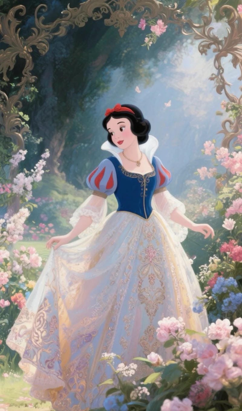 ảnh công chúa disney phong cách cổ tích