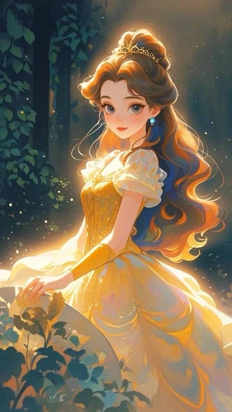 ảnh công chúa disney trong lâu đài