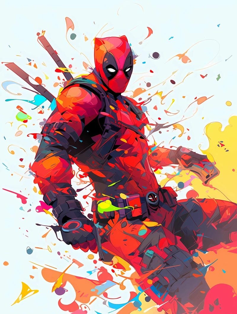 ảnh deadpool phong cách siêu anh hùng