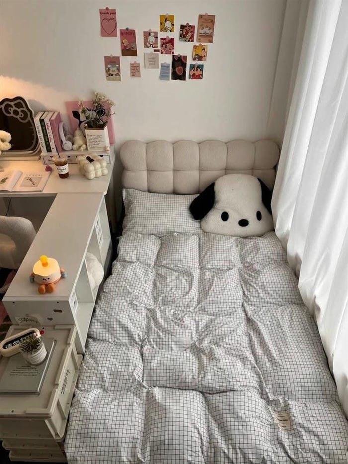 ảnh decor phòng ngủ phong cách hàn