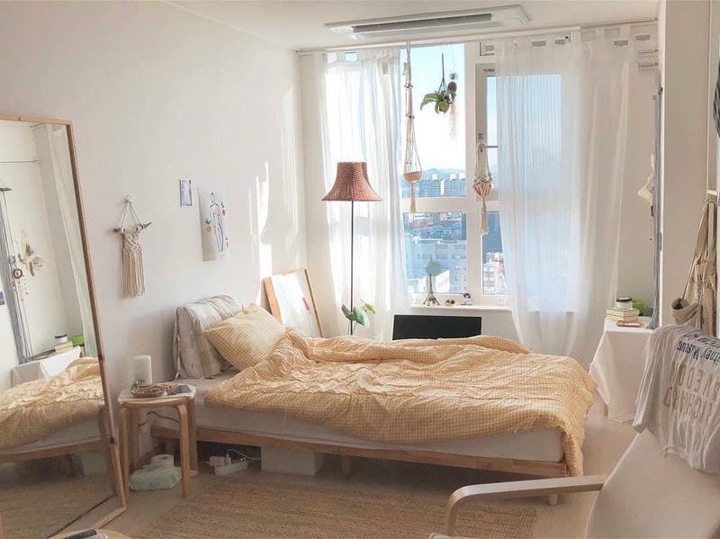 ảnh decor phòng trọ nhỏ ấm cúng