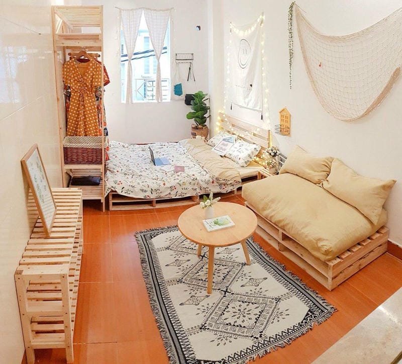 ảnh decor phòng trọ nhỏ giá rẻ