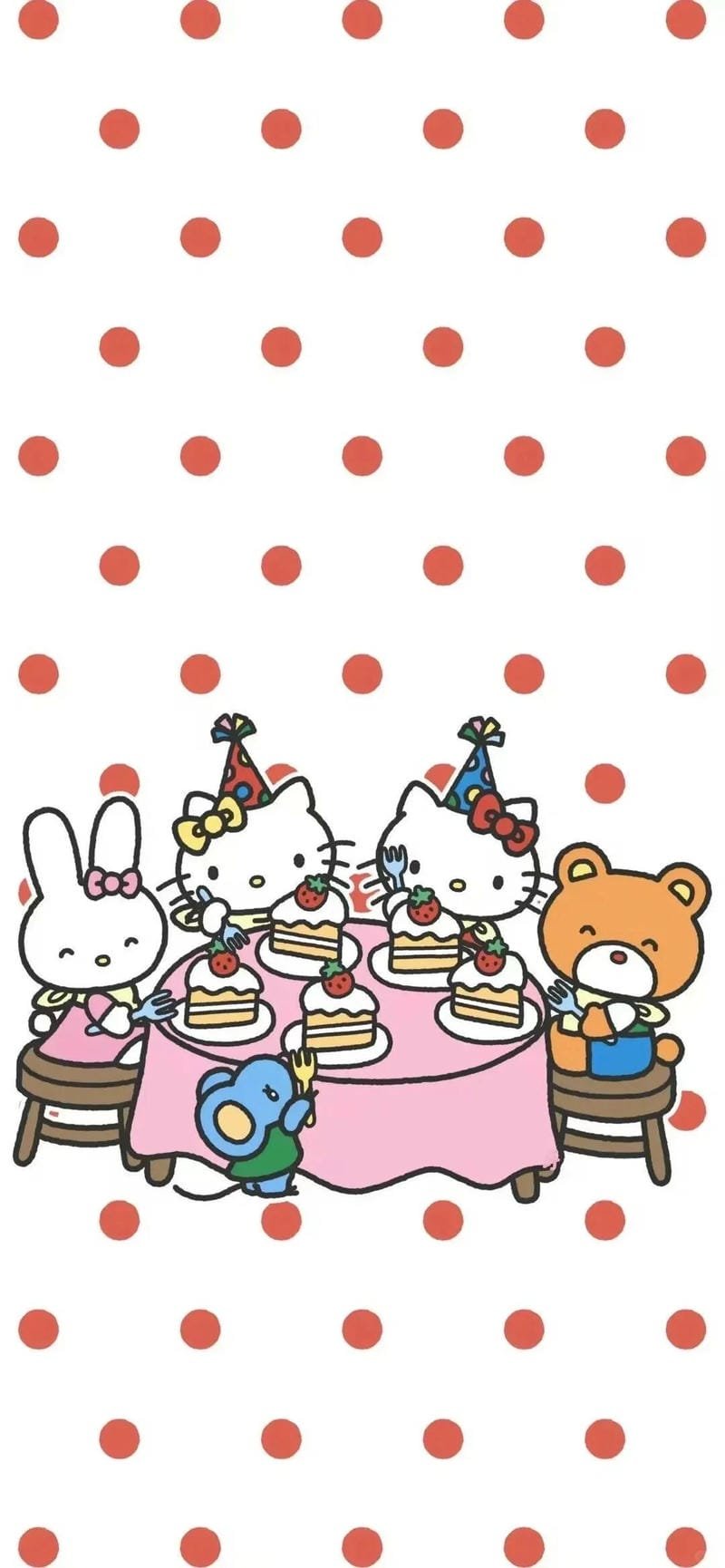 ảnh hello kitty hồng cực dễ thương