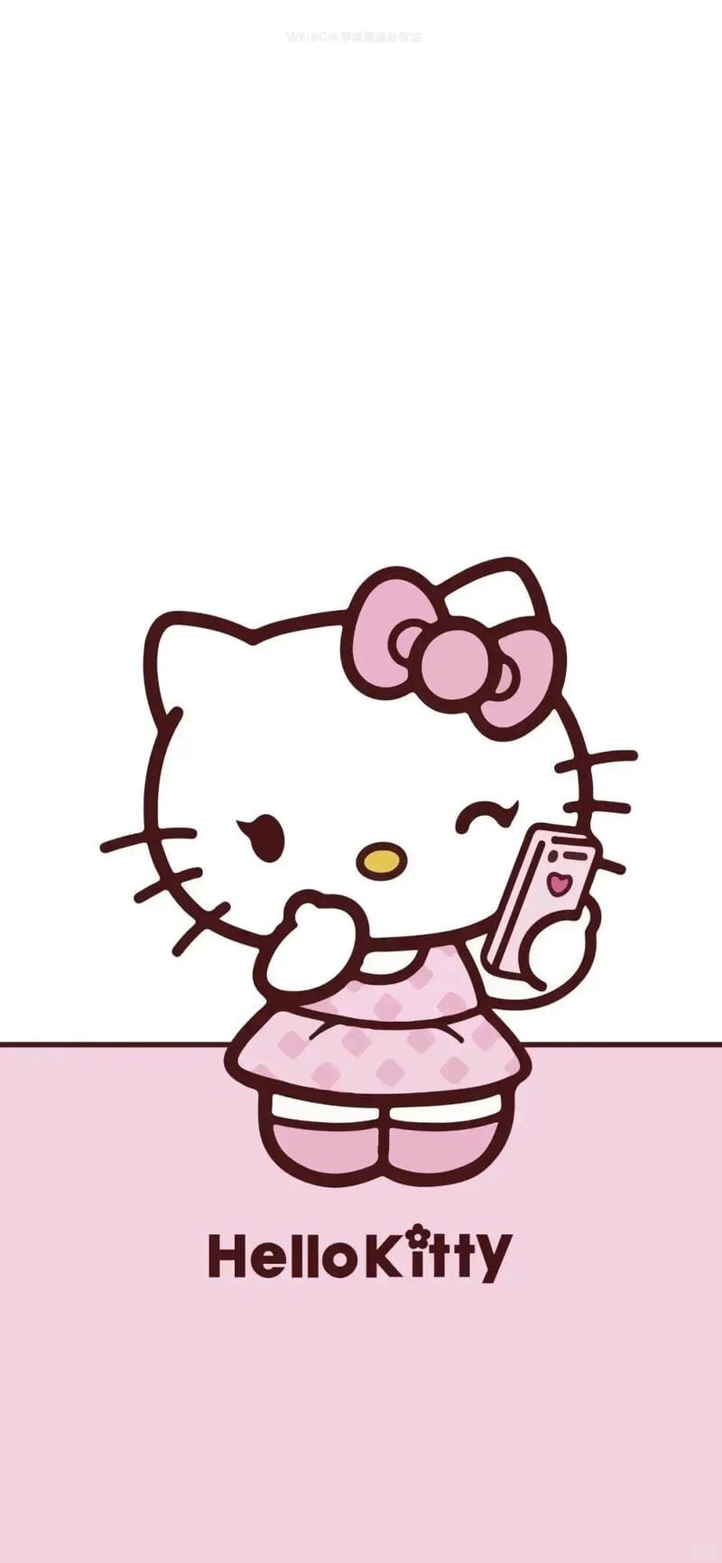 ảnh hello kitty màu hồng dễ thương