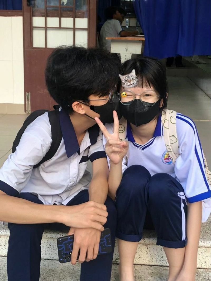 ảnh học sinh cực chất và đáng yêu