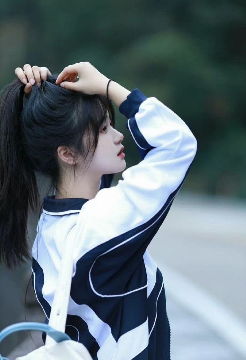 ảnh học sinh tạo dáng siêu dễ thương