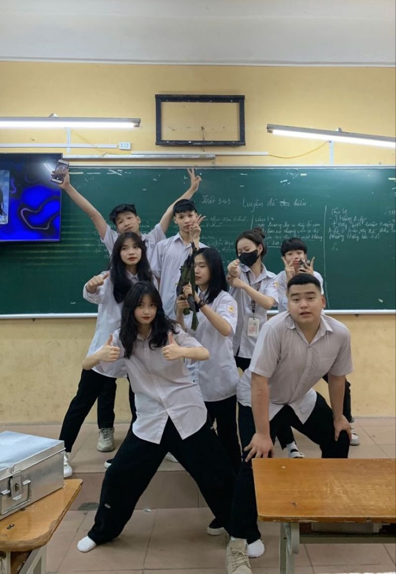 ảnh học sinh trong lớp học đẹp
