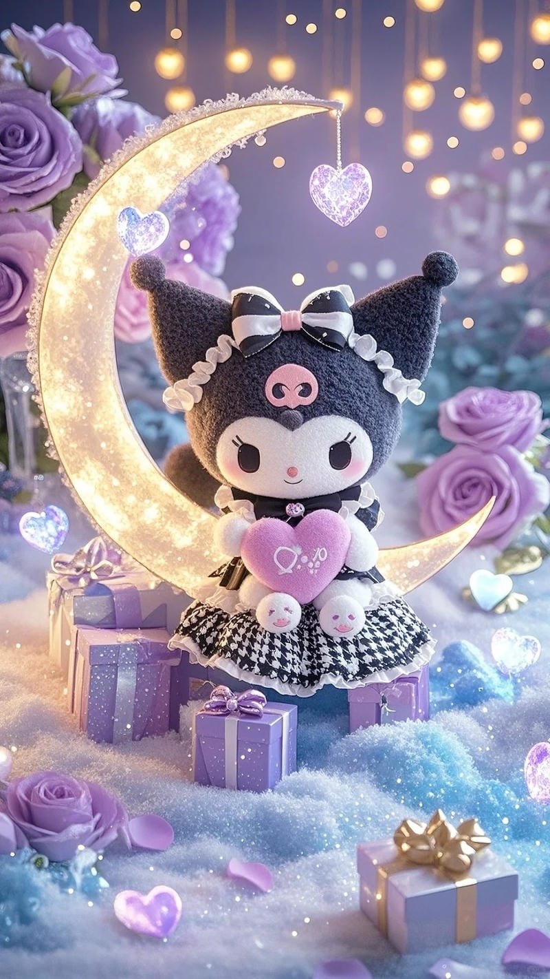 ảnh kuromi cực đẹp làm hình nền