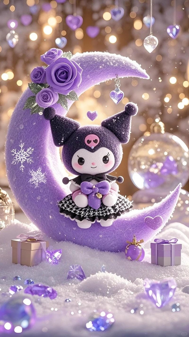 ảnh kuromi màu tím cực xinh