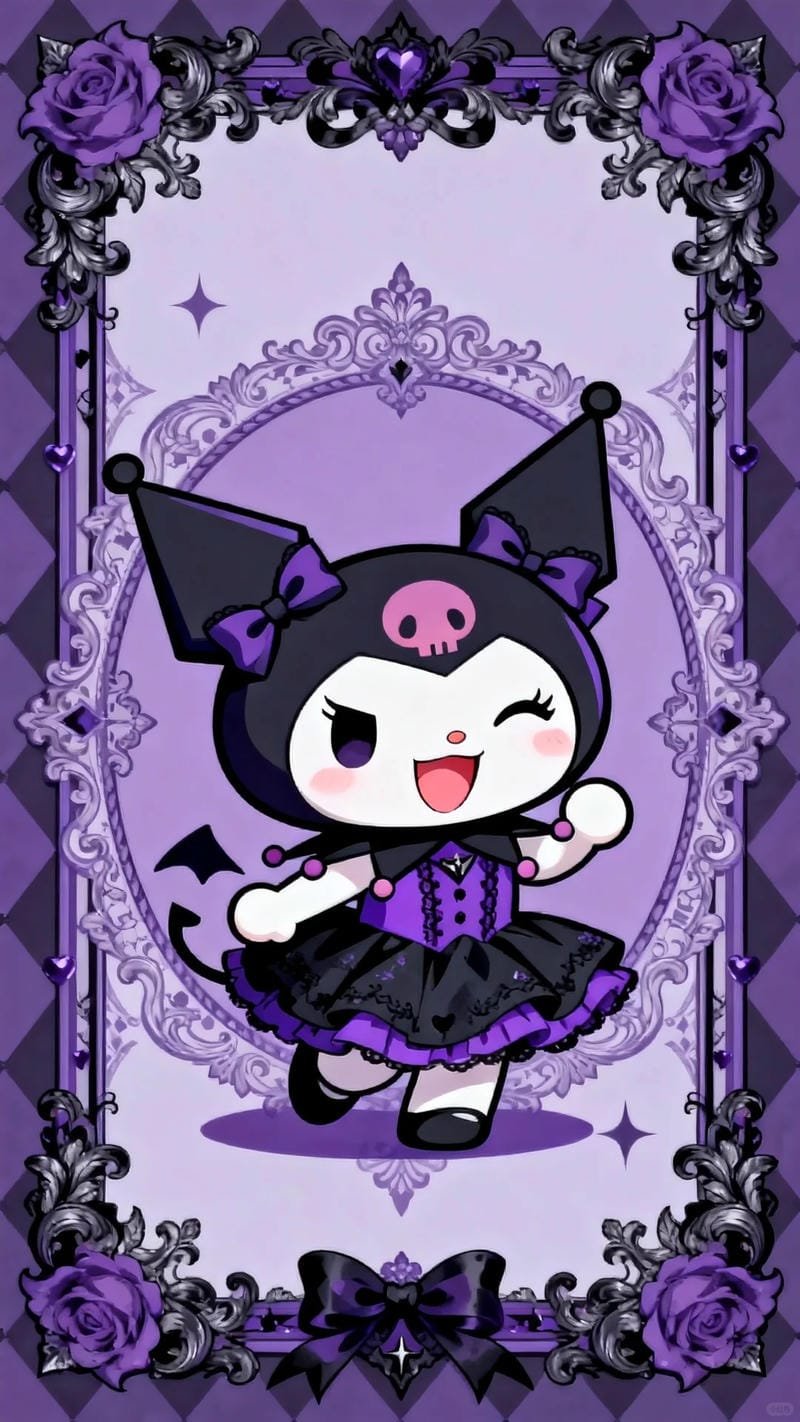 ảnh kuromi ngầu đẹp đầy cá tính