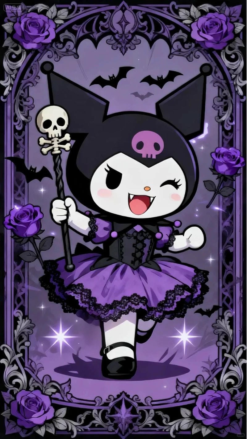 ảnh kuromi phong cách dễ thương