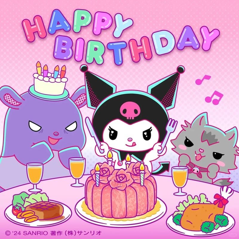 ảnh kuromi tím mộng mơ cực đẹp