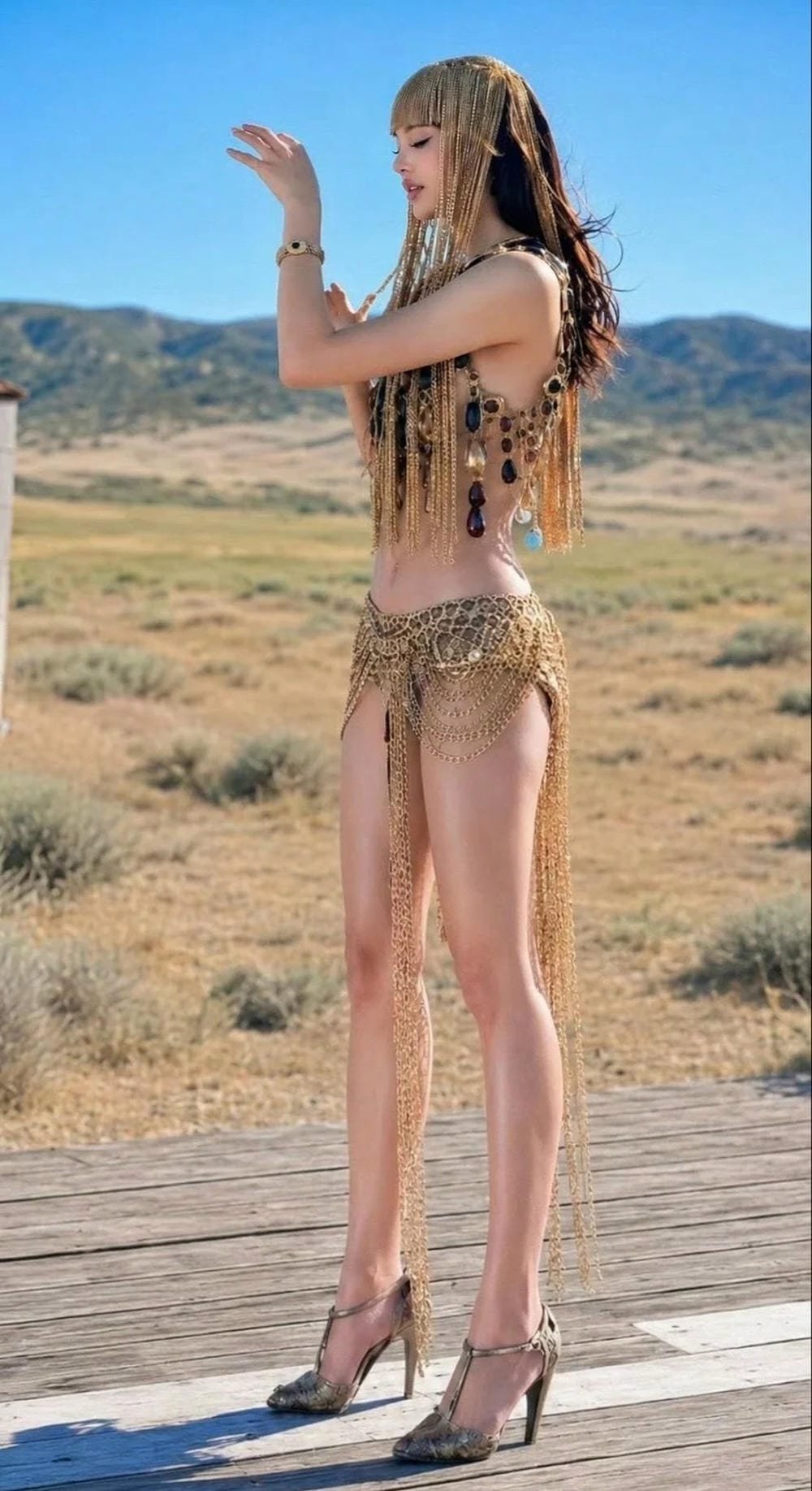 ảnh lisa sexy tạo dáng đầy khí chất