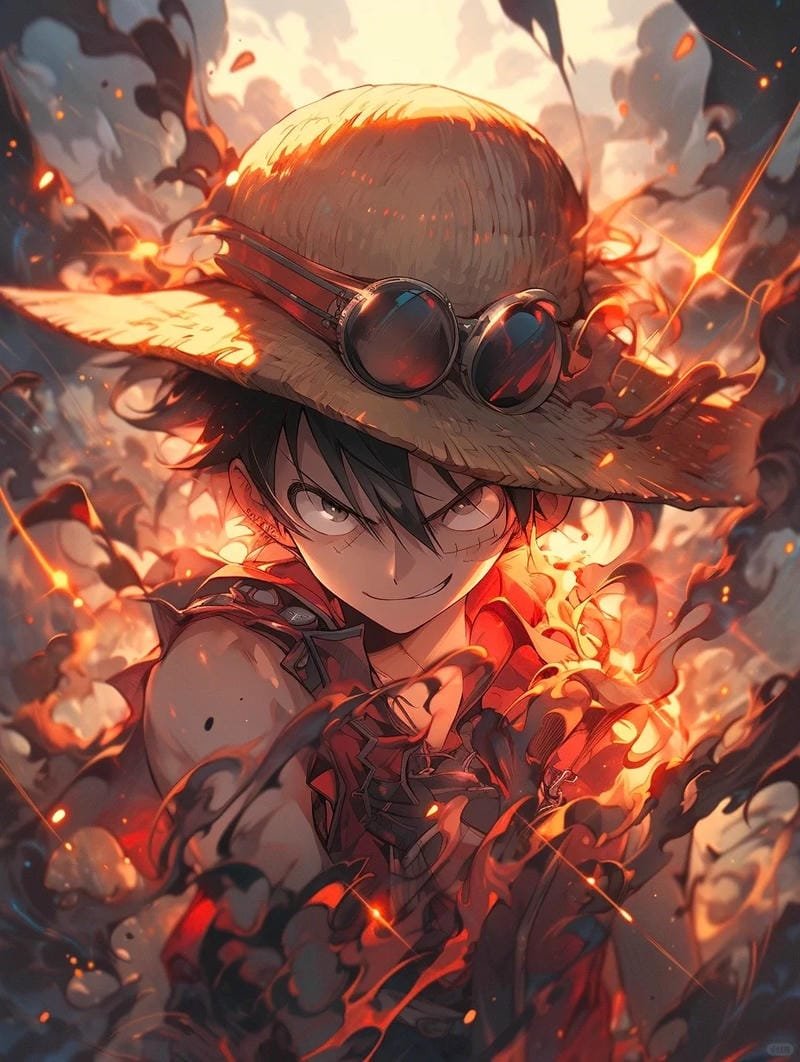 ảnh luffy cười cực kỳ nổi bật