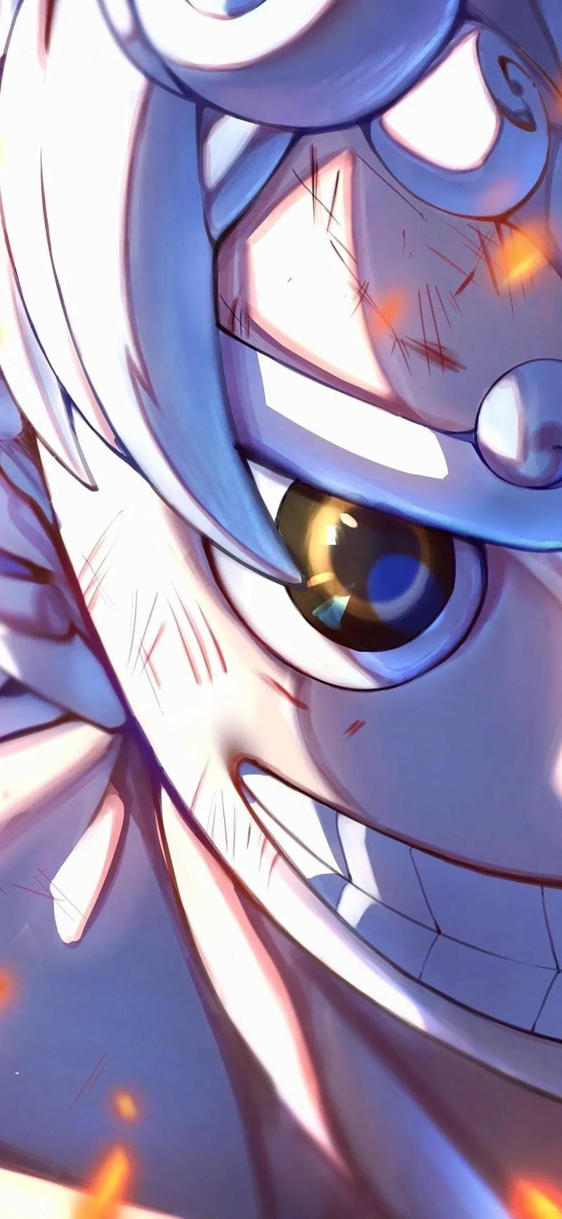 ảnh luffy gear 5 anime 4k sắc nét