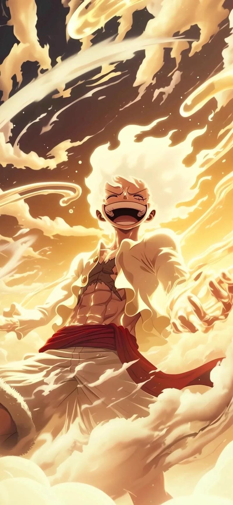 ảnh luffy haki bá vương mạnh mẽ
