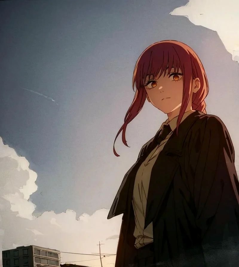 ảnh makima sexy visual anime cực đẹp