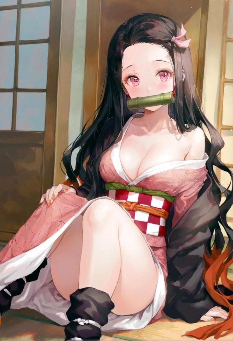 ảnh nezuko sexy tạo dáng đầy thần thái