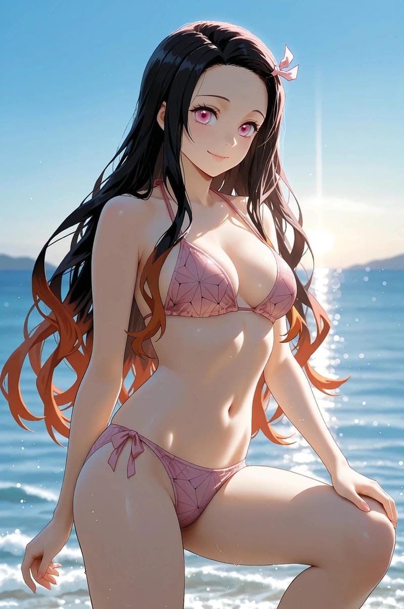 ảnh nezuko sexy tạo hình đẹp mắt