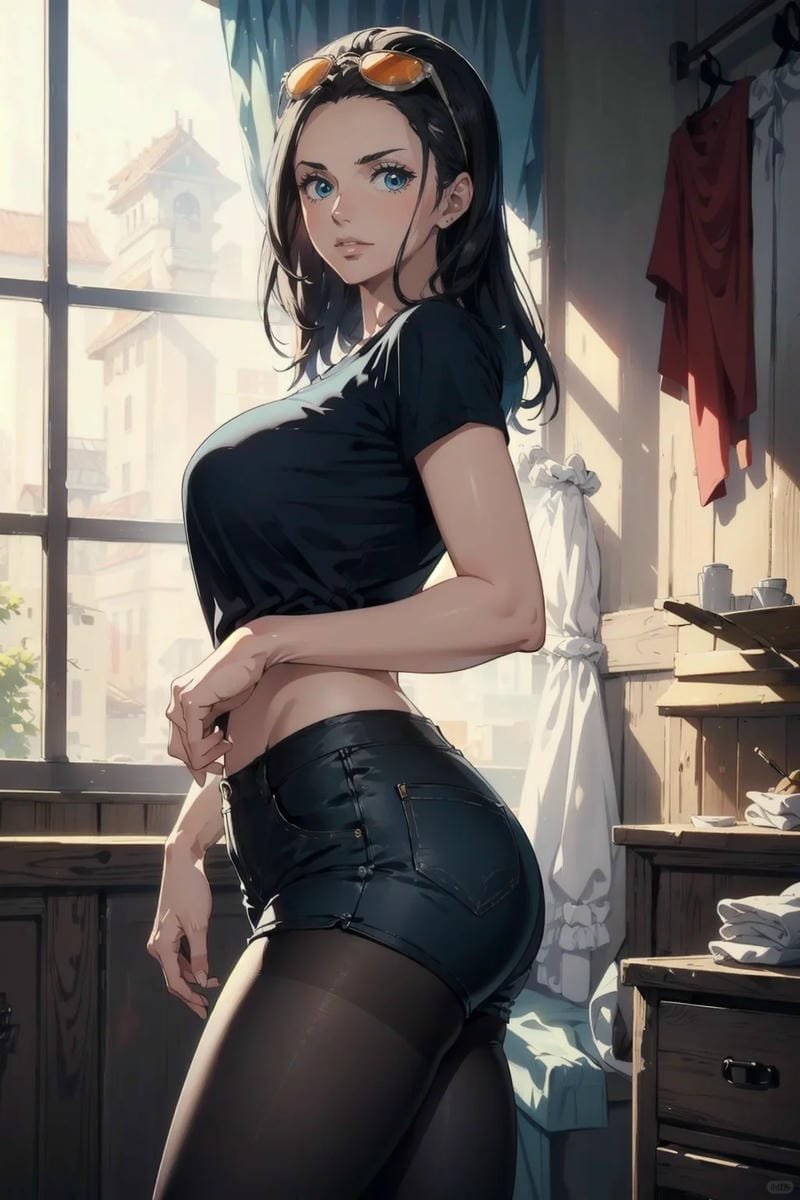 ảnh nico robin sexy phong cách quyến rũ