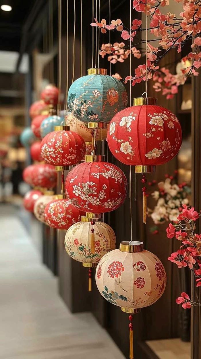 ảnh tết đường phố ngập tràn sắc xuân