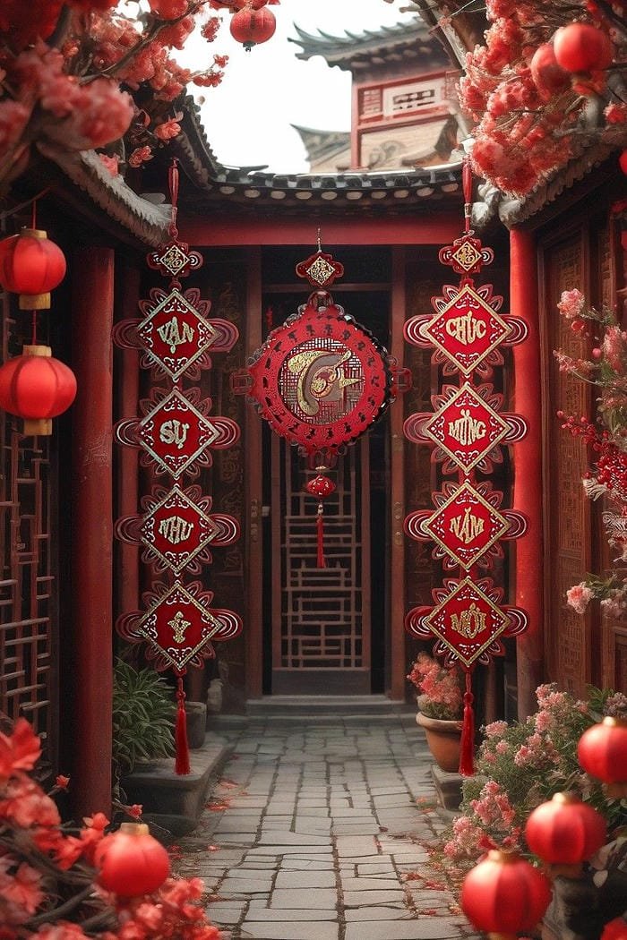 ảnh tết mang không khí đoàn viên