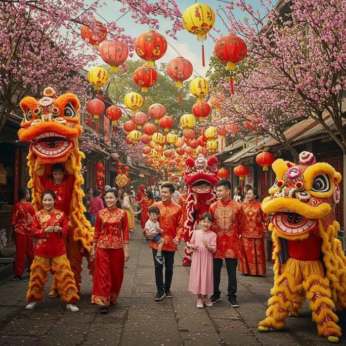 ảnh tết mùa xuân đầy sức sống