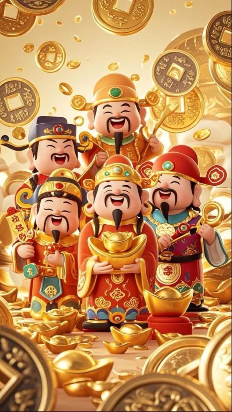 ảnh thần tài đẹp hợp phong thủy
