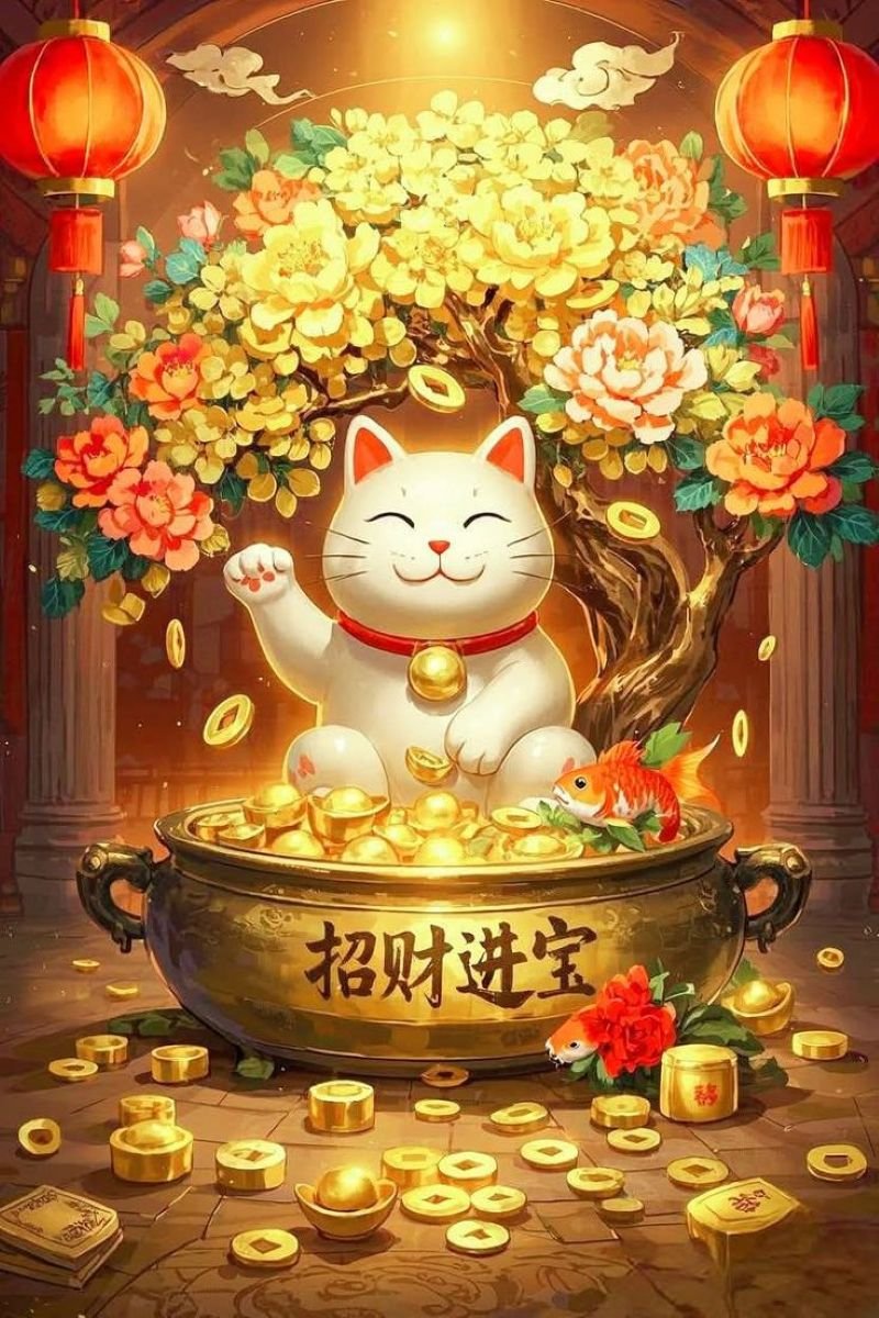 ảnh thần tài hút tiền tài may mắn