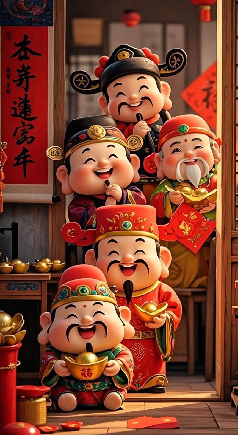 ảnh thần tài mang đến thịnh vượng